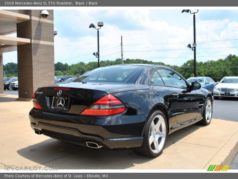 Black / Black 2009 Mercedes-Benz SL 550 Roadster