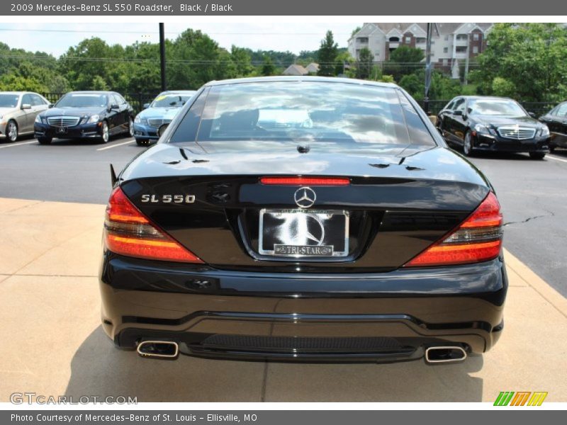 Black / Black 2009 Mercedes-Benz SL 550 Roadster