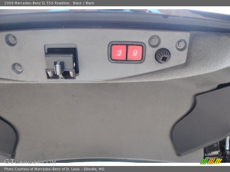 Black / Black 2009 Mercedes-Benz SL 550 Roadster
