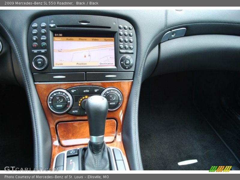 Black / Black 2009 Mercedes-Benz SL 550 Roadster