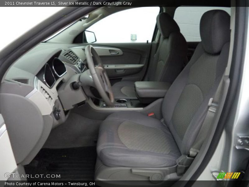 Silver Ice Metallic / Dark Gray/Light Gray 2011 Chevrolet Traverse LS