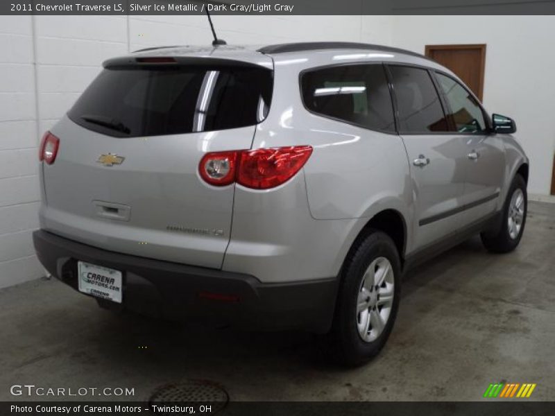 Silver Ice Metallic / Dark Gray/Light Gray 2011 Chevrolet Traverse LS