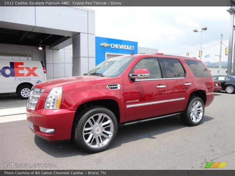 Crystal Red Tintcoat / Ebony 2013 Cadillac Escalade Platinum AWD