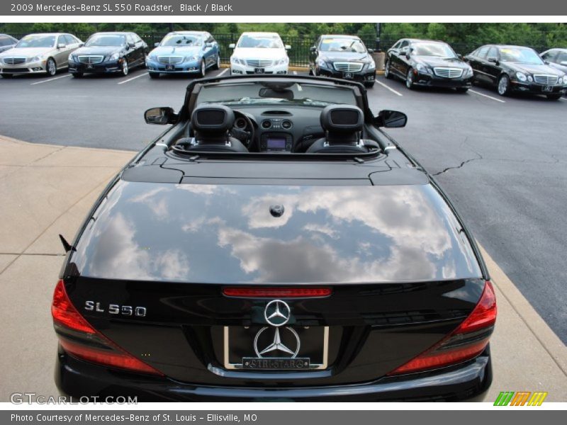 Black / Black 2009 Mercedes-Benz SL 550 Roadster