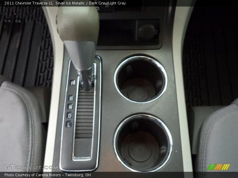 Silver Ice Metallic / Dark Gray/Light Gray 2011 Chevrolet Traverse LS