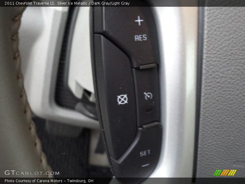 Silver Ice Metallic / Dark Gray/Light Gray 2011 Chevrolet Traverse LS