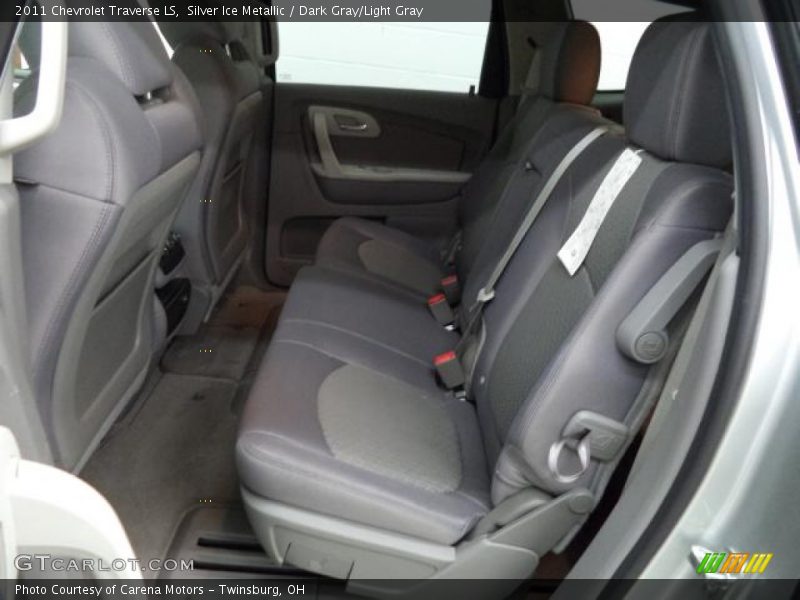 Silver Ice Metallic / Dark Gray/Light Gray 2011 Chevrolet Traverse LS