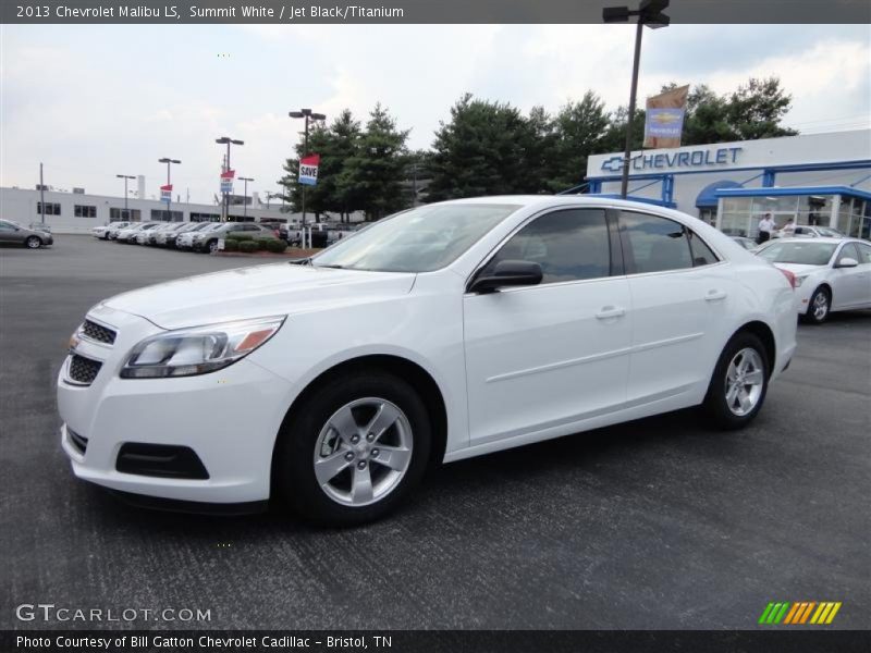 Summit White / Jet Black/Titanium 2013 Chevrolet Malibu LS