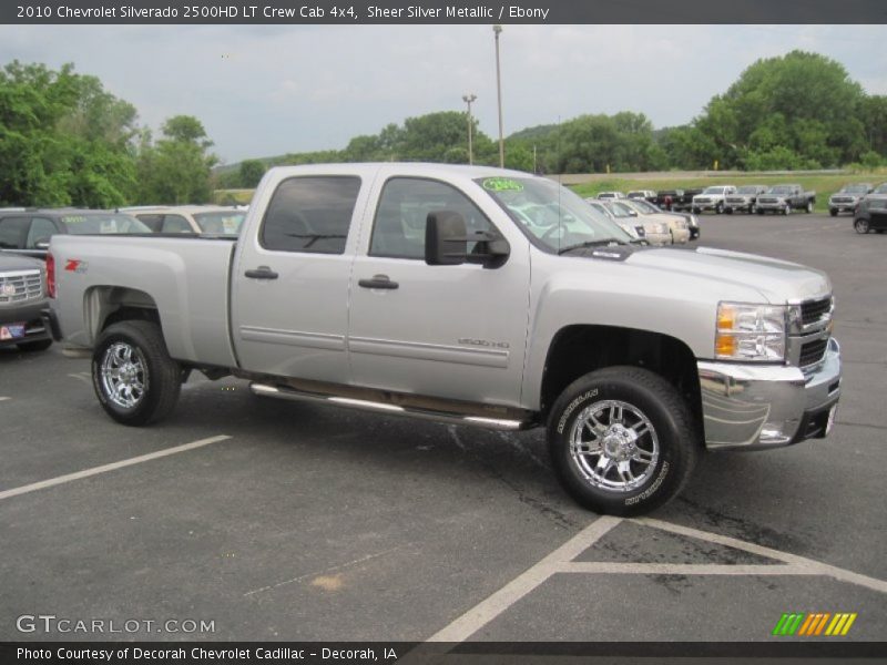 Sheer Silver Metallic / Ebony 2010 Chevrolet Silverado 2500HD LT Crew Cab 4x4