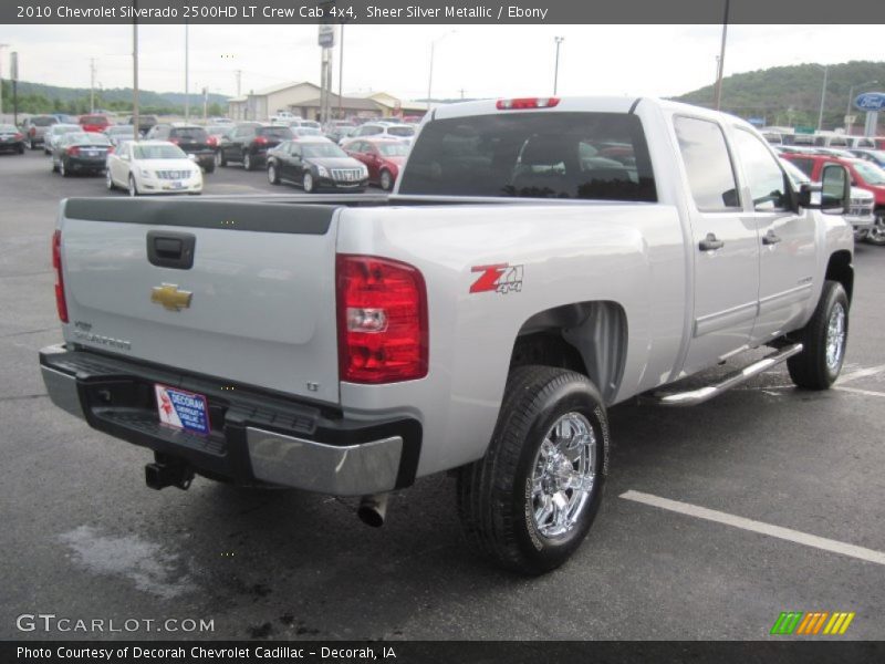 Sheer Silver Metallic / Ebony 2010 Chevrolet Silverado 2500HD LT Crew Cab 4x4