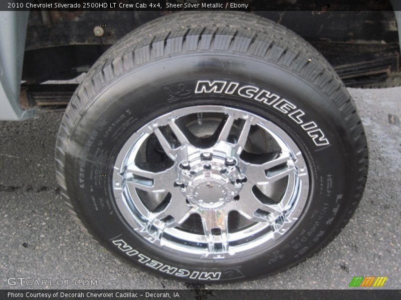 Sheer Silver Metallic / Ebony 2010 Chevrolet Silverado 2500HD LT Crew Cab 4x4