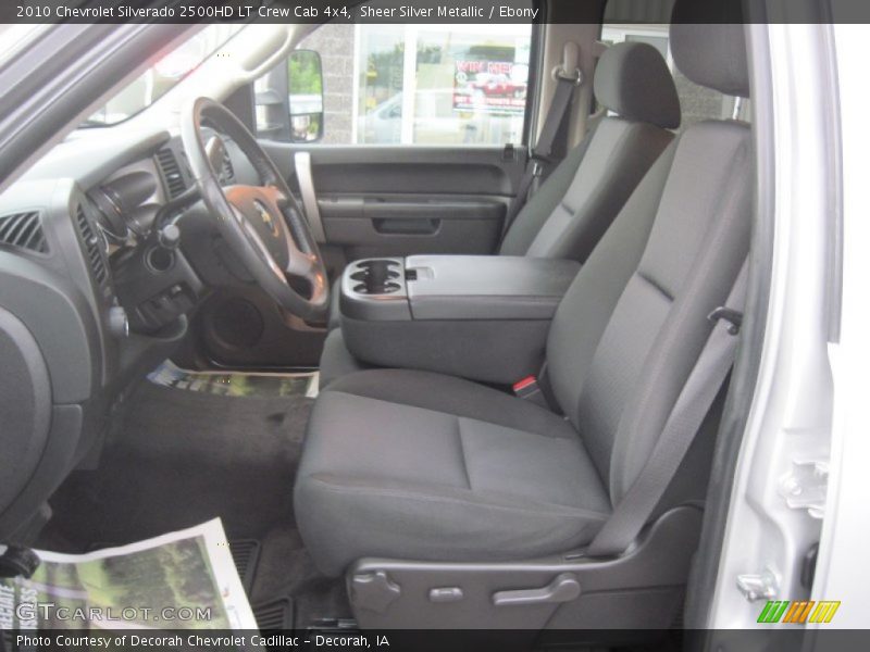 Sheer Silver Metallic / Ebony 2010 Chevrolet Silverado 2500HD LT Crew Cab 4x4