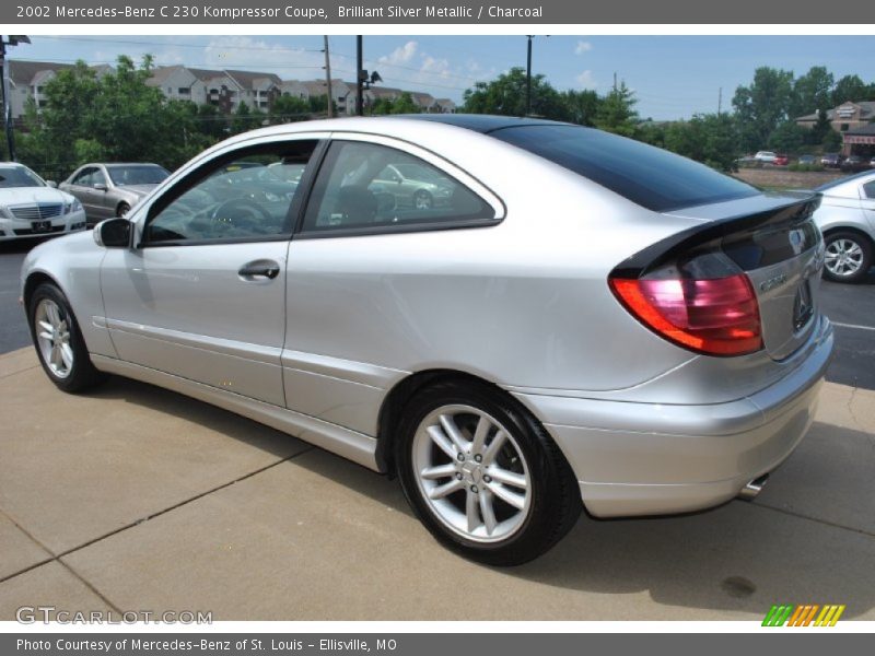 Brilliant Silver Metallic / Charcoal 2002 Mercedes-Benz C 230 Kompressor Coupe