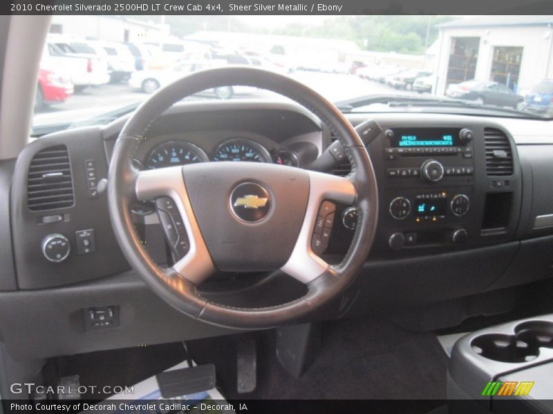 Sheer Silver Metallic / Ebony 2010 Chevrolet Silverado 2500HD LT Crew Cab 4x4