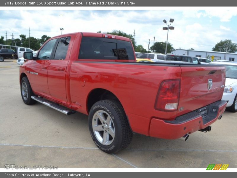 Flame Red / Dark Slate Gray 2012 Dodge Ram 1500 Sport Quad Cab 4x4