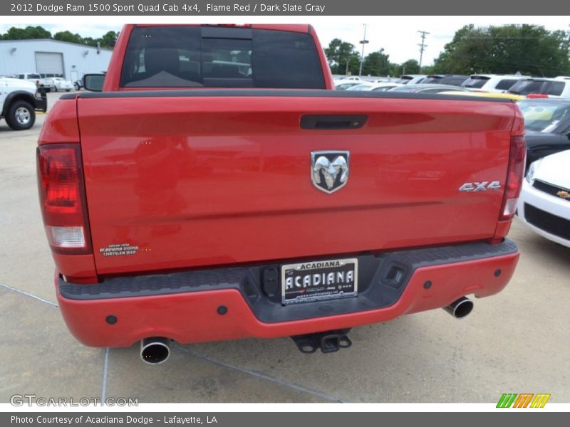 Flame Red / Dark Slate Gray 2012 Dodge Ram 1500 Sport Quad Cab 4x4