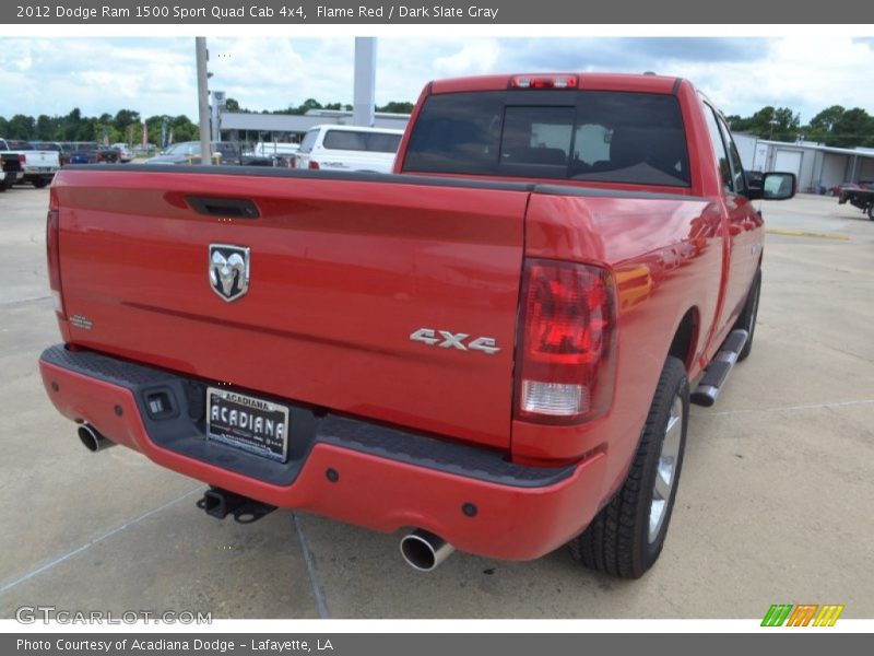 Flame Red / Dark Slate Gray 2012 Dodge Ram 1500 Sport Quad Cab 4x4