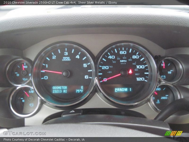 Sheer Silver Metallic / Ebony 2010 Chevrolet Silverado 2500HD LT Crew Cab 4x4