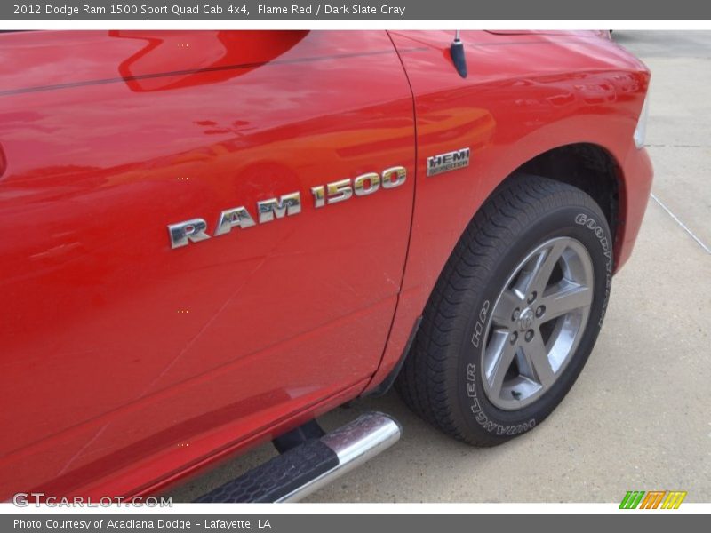 Flame Red / Dark Slate Gray 2012 Dodge Ram 1500 Sport Quad Cab 4x4
