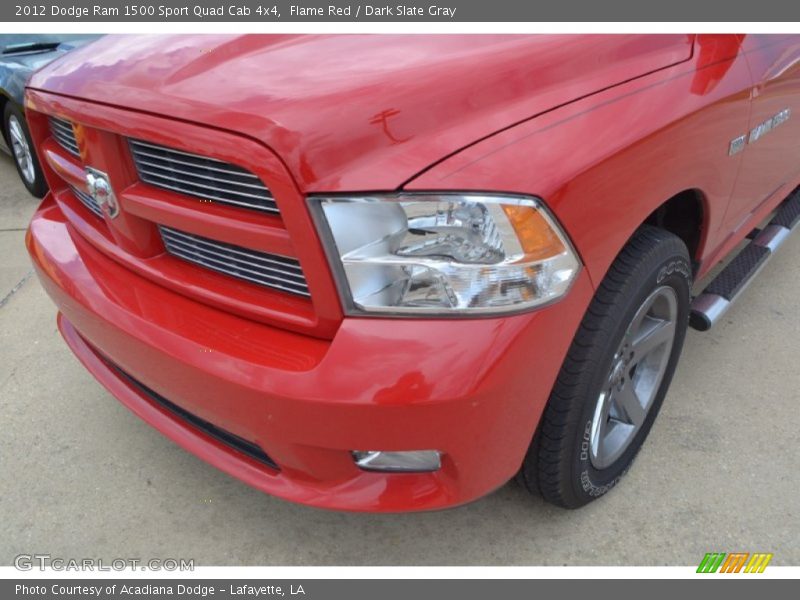 Flame Red / Dark Slate Gray 2012 Dodge Ram 1500 Sport Quad Cab 4x4