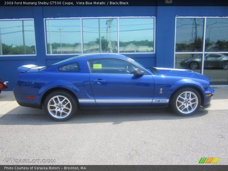 Vista Blue Metallic / Black/Black 2009 Ford Mustang Shelby GT500 Coupe
