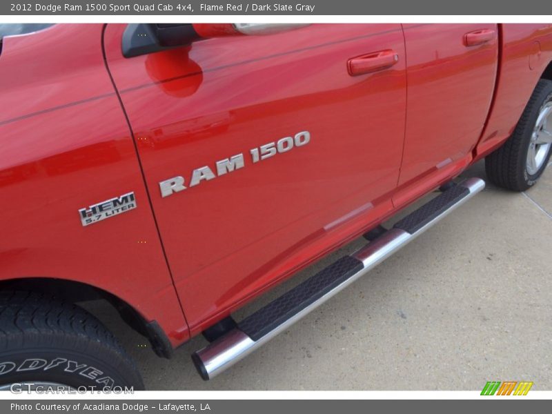 Flame Red / Dark Slate Gray 2012 Dodge Ram 1500 Sport Quad Cab 4x4