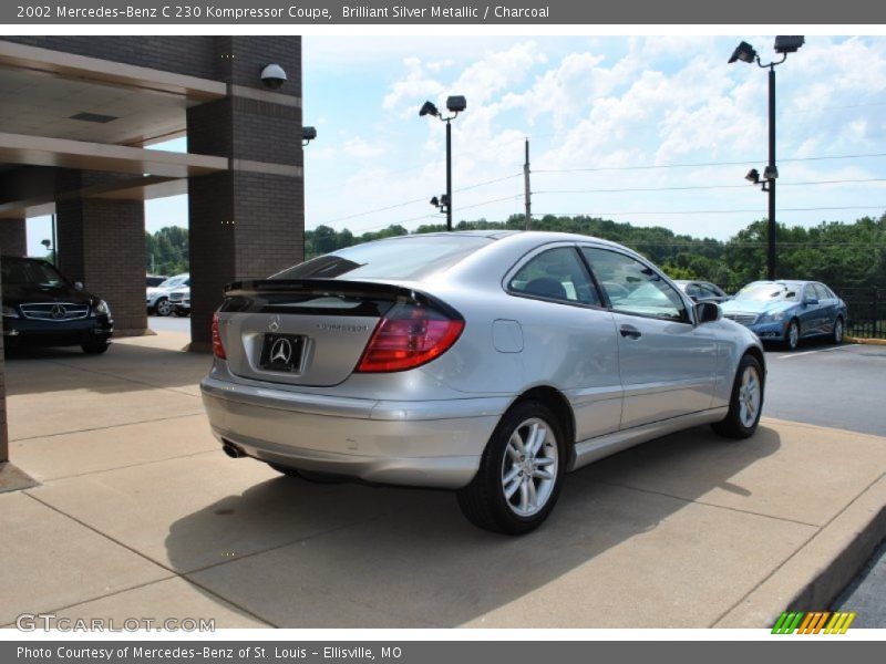 Brilliant Silver Metallic / Charcoal 2002 Mercedes-Benz C 230 Kompressor Coupe