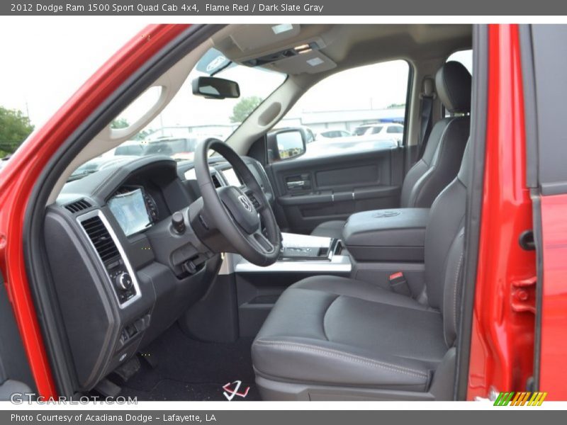 Flame Red / Dark Slate Gray 2012 Dodge Ram 1500 Sport Quad Cab 4x4