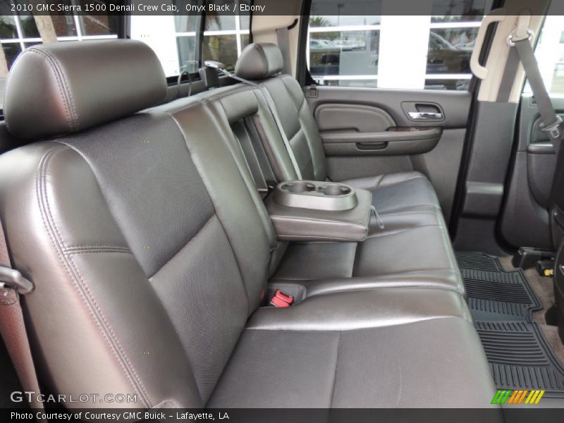 Rear Seat of 2010 Sierra 1500 Denali Crew Cab