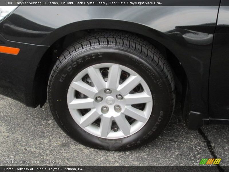 Brilliant Black Crystal Pearl / Dark Slate Gray/Light Slate Gray 2008 Chrysler Sebring LX Sedan