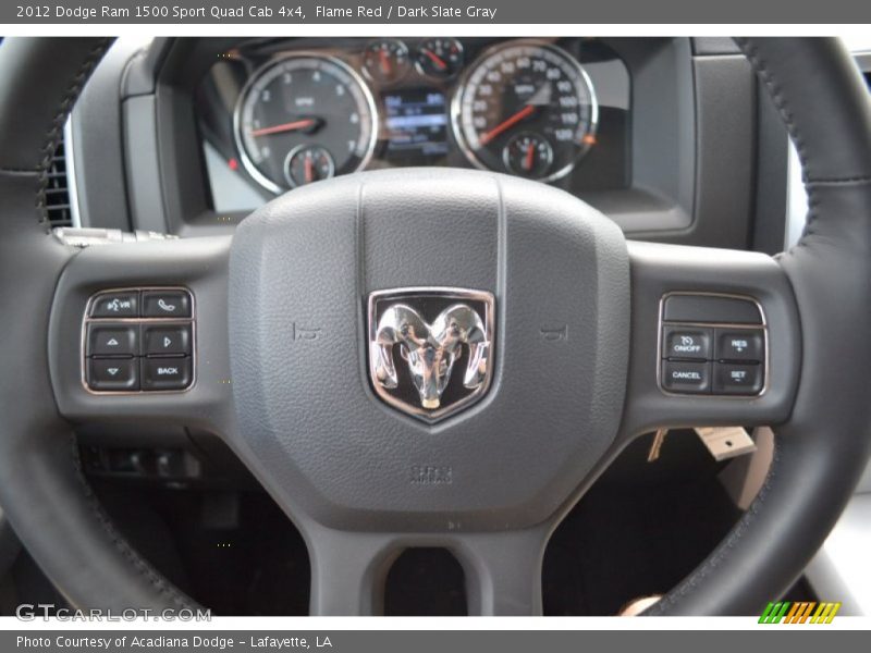Flame Red / Dark Slate Gray 2012 Dodge Ram 1500 Sport Quad Cab 4x4