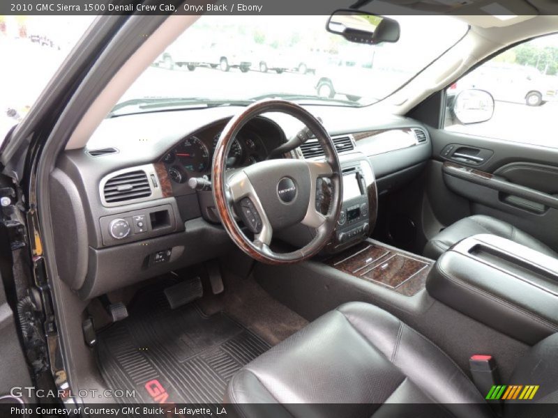 Ebony Interior - 2010 Sierra 1500 Denali Crew Cab 