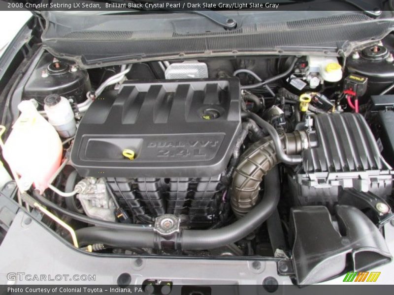 Brilliant Black Crystal Pearl / Dark Slate Gray/Light Slate Gray 2008 Chrysler Sebring LX Sedan