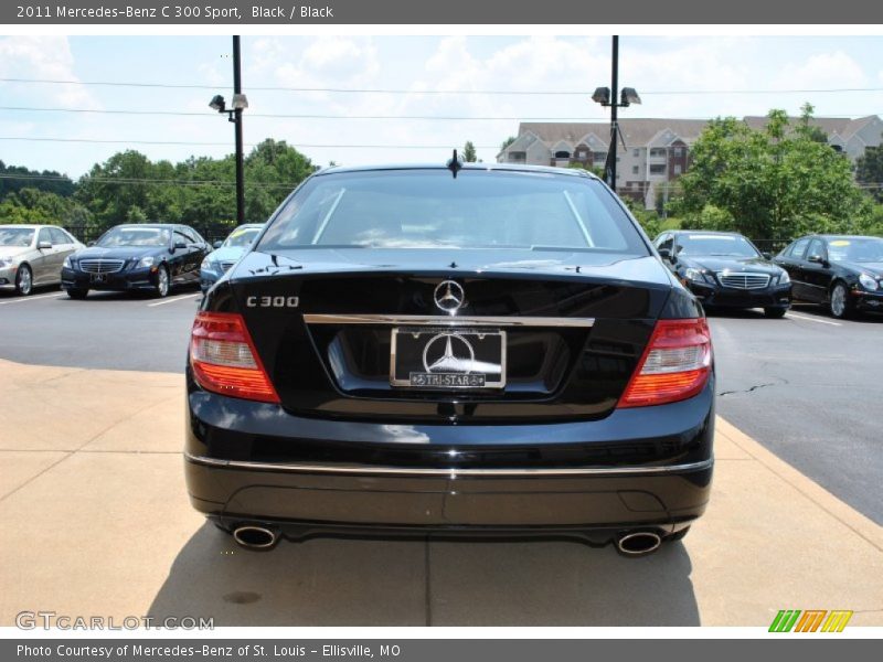 Black / Black 2011 Mercedes-Benz C 300 Sport