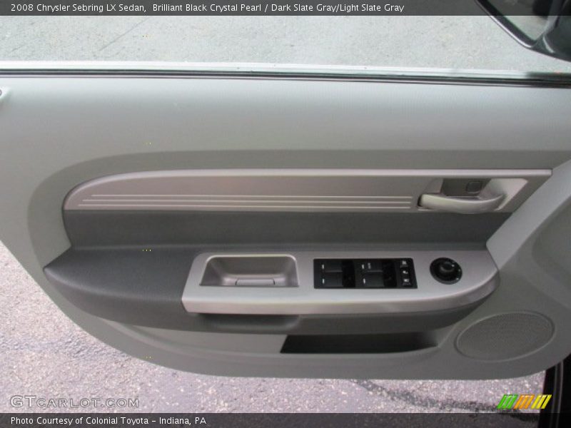 Brilliant Black Crystal Pearl / Dark Slate Gray/Light Slate Gray 2008 Chrysler Sebring LX Sedan