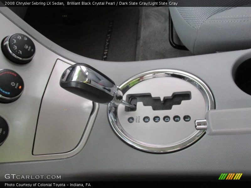 Brilliant Black Crystal Pearl / Dark Slate Gray/Light Slate Gray 2008 Chrysler Sebring LX Sedan
