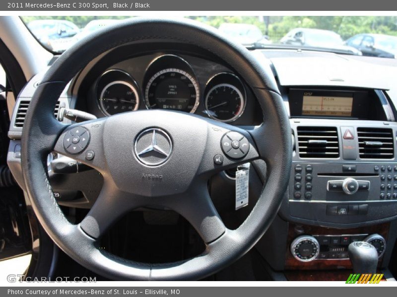 Black / Black 2011 Mercedes-Benz C 300 Sport