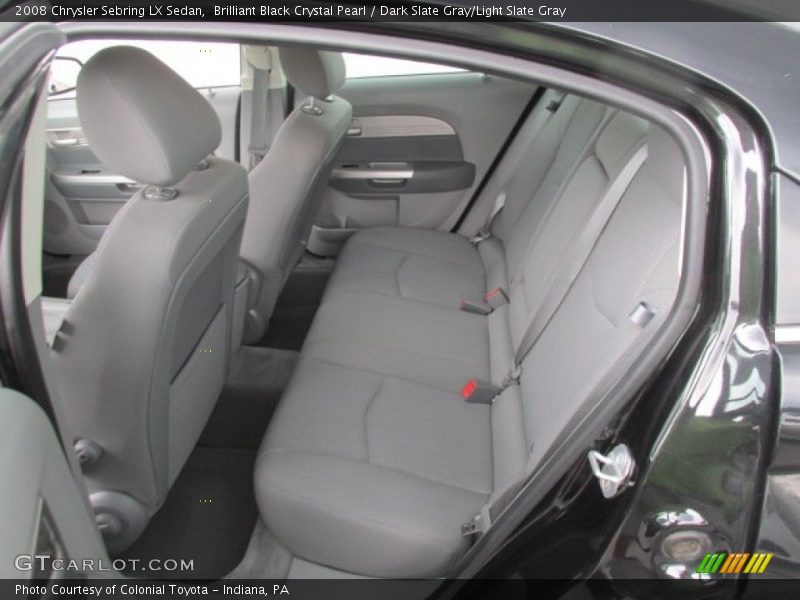 Brilliant Black Crystal Pearl / Dark Slate Gray/Light Slate Gray 2008 Chrysler Sebring LX Sedan