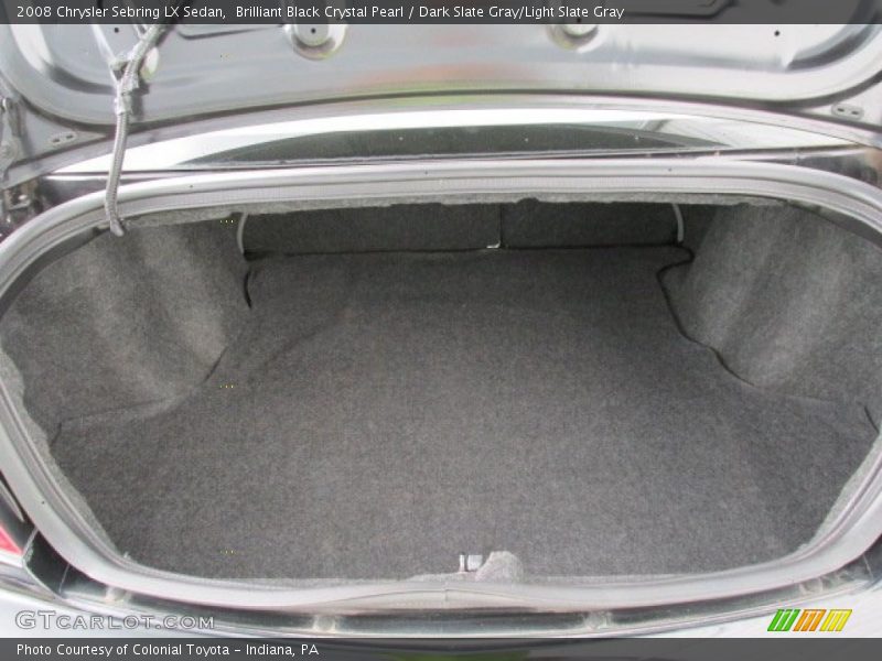 Brilliant Black Crystal Pearl / Dark Slate Gray/Light Slate Gray 2008 Chrysler Sebring LX Sedan