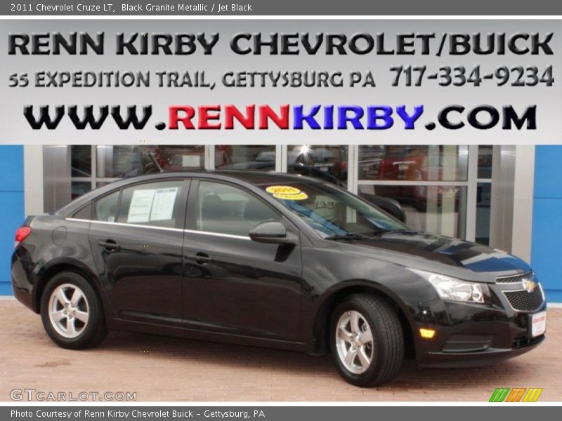 Black Granite Metallic / Jet Black 2011 Chevrolet Cruze LT