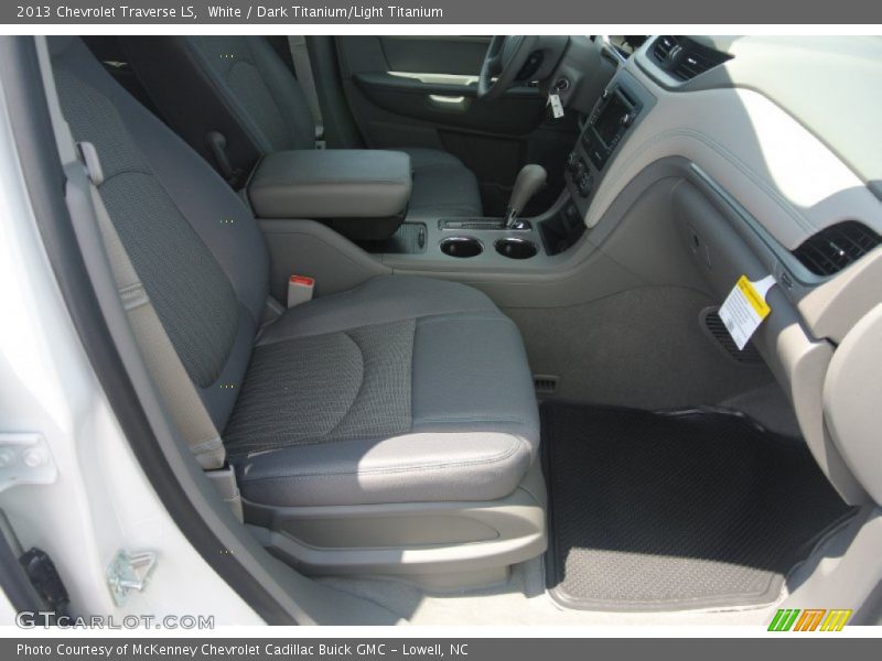 White / Dark Titanium/Light Titanium 2013 Chevrolet Traverse LS