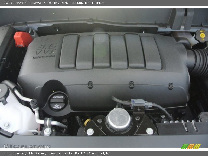 White / Dark Titanium/Light Titanium 2013 Chevrolet Traverse LS