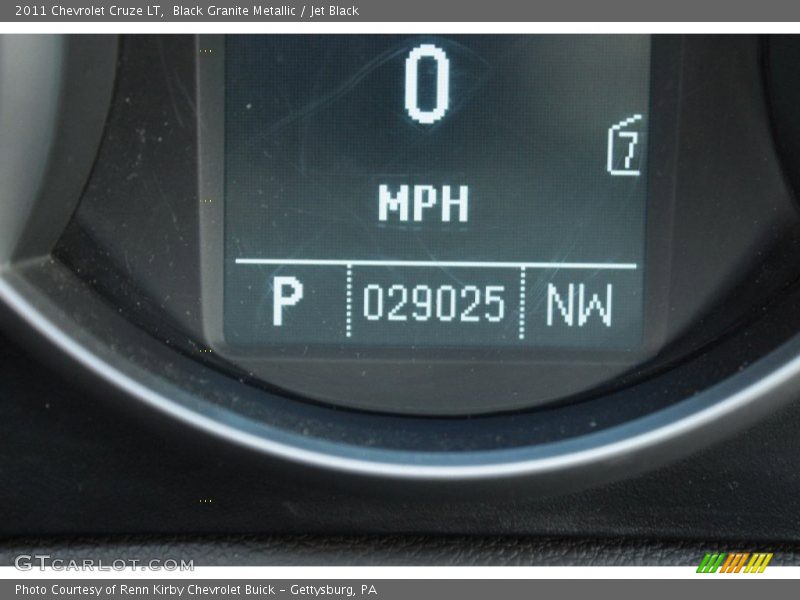 Black Granite Metallic / Jet Black 2011 Chevrolet Cruze LT