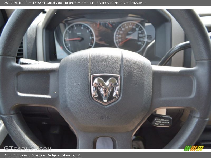 Bright Silver Metallic / Dark Slate/Medium Graystone 2010 Dodge Ram 1500 ST Quad Cab