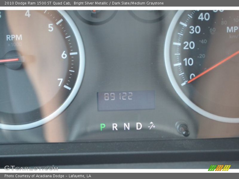 Bright Silver Metallic / Dark Slate/Medium Graystone 2010 Dodge Ram 1500 ST Quad Cab