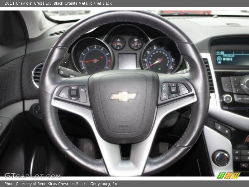 Black Granite Metallic / Jet Black 2011 Chevrolet Cruze LT