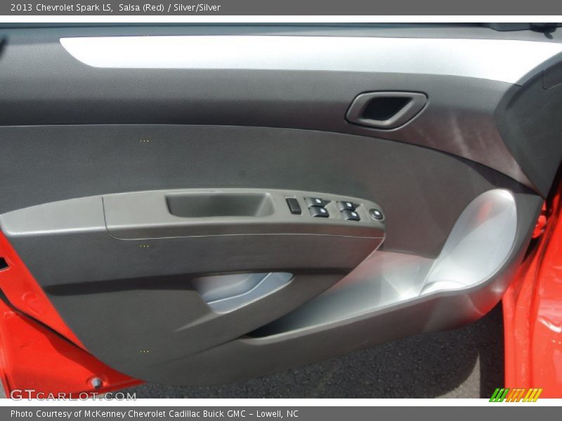 Salsa (Red) / Silver/Silver 2013 Chevrolet Spark LS