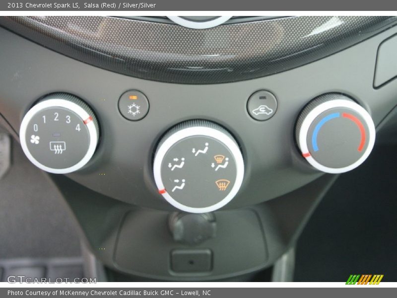 Salsa (Red) / Silver/Silver 2013 Chevrolet Spark LS