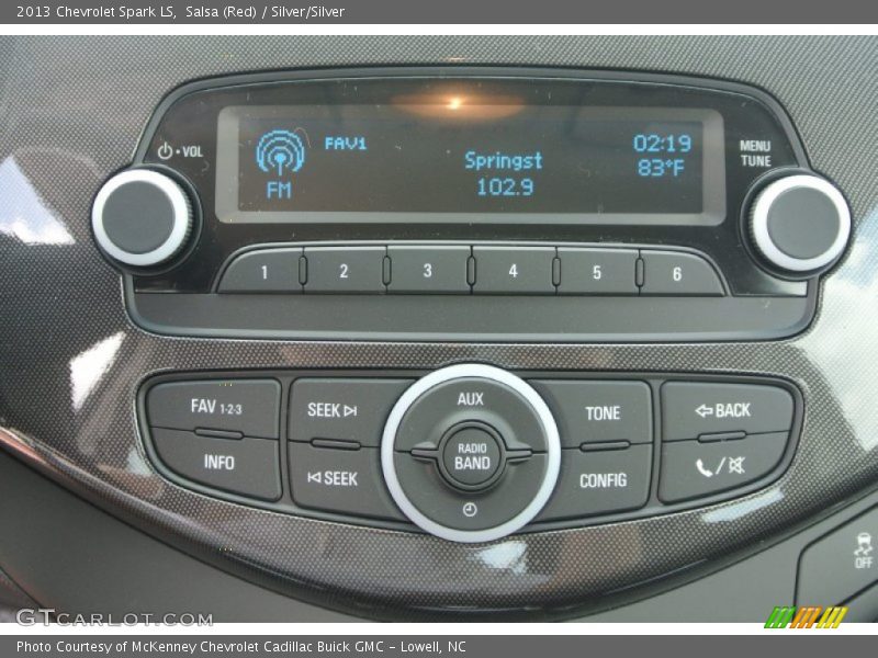 Salsa (Red) / Silver/Silver 2013 Chevrolet Spark LS