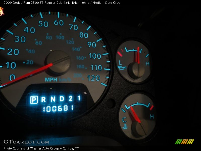 Bright White / Medium Slate Gray 2009 Dodge Ram 2500 ST Regular Cab 4x4